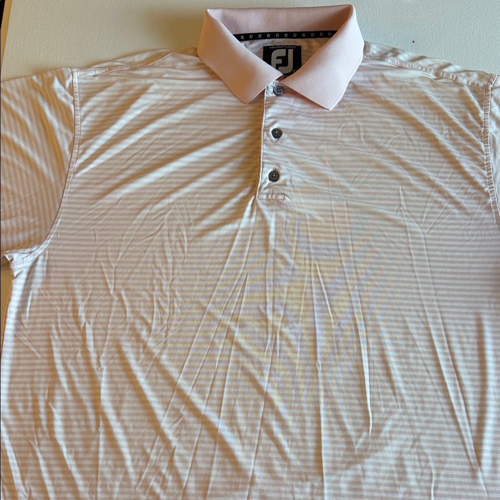 FootJoy Men's Light Pink Polo Shirt